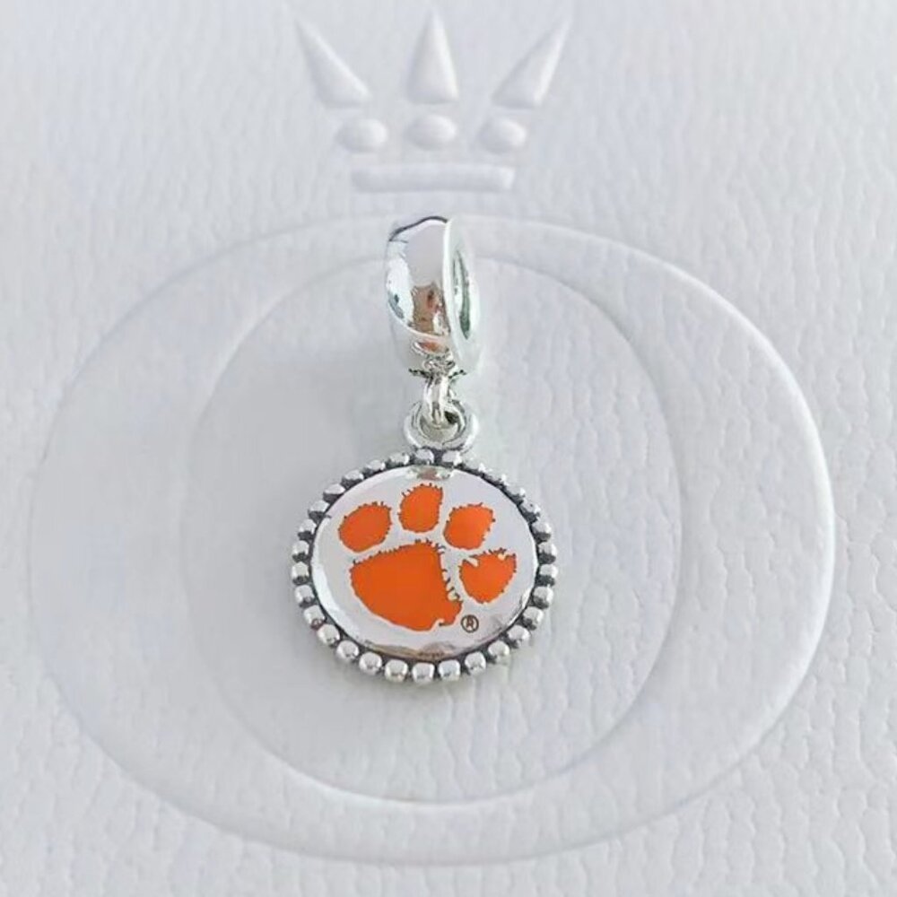 Pandora Orange Bear Paw Charm